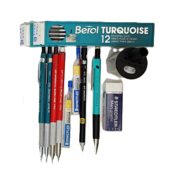 Professional Architecture Drafting & Drawing 12 Piece Pencils & Leads Set - Picture 4 of 5